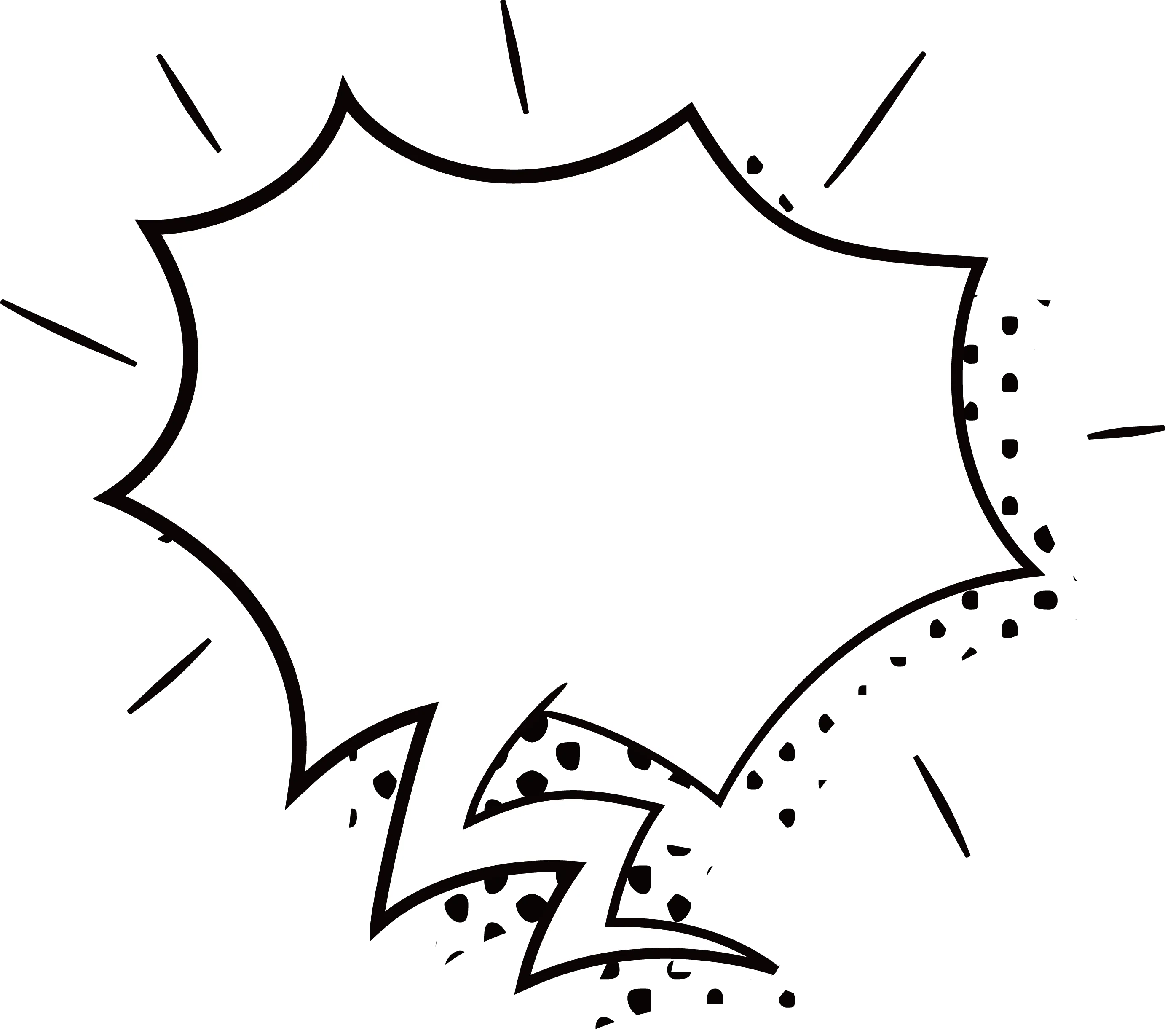 White speech bubble, Irregular dialog box, angle, white, text png